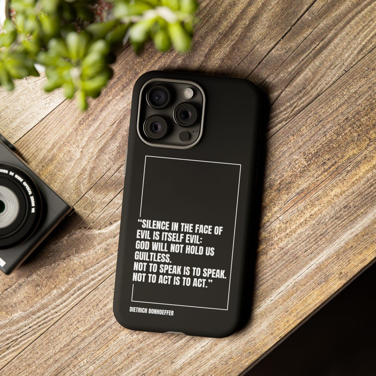 Dietrich Bonhoeffer quote tough phone case