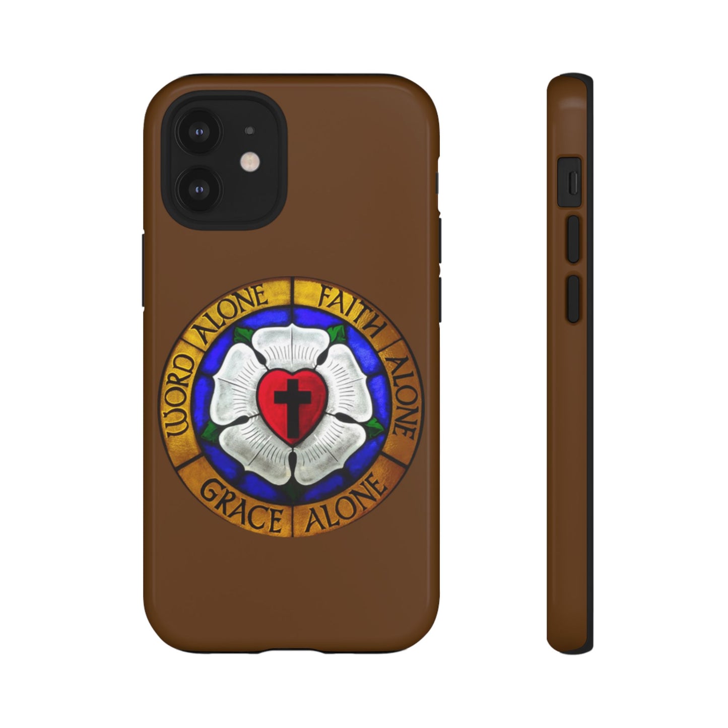 Brown Luther Rose Tough Phone Case