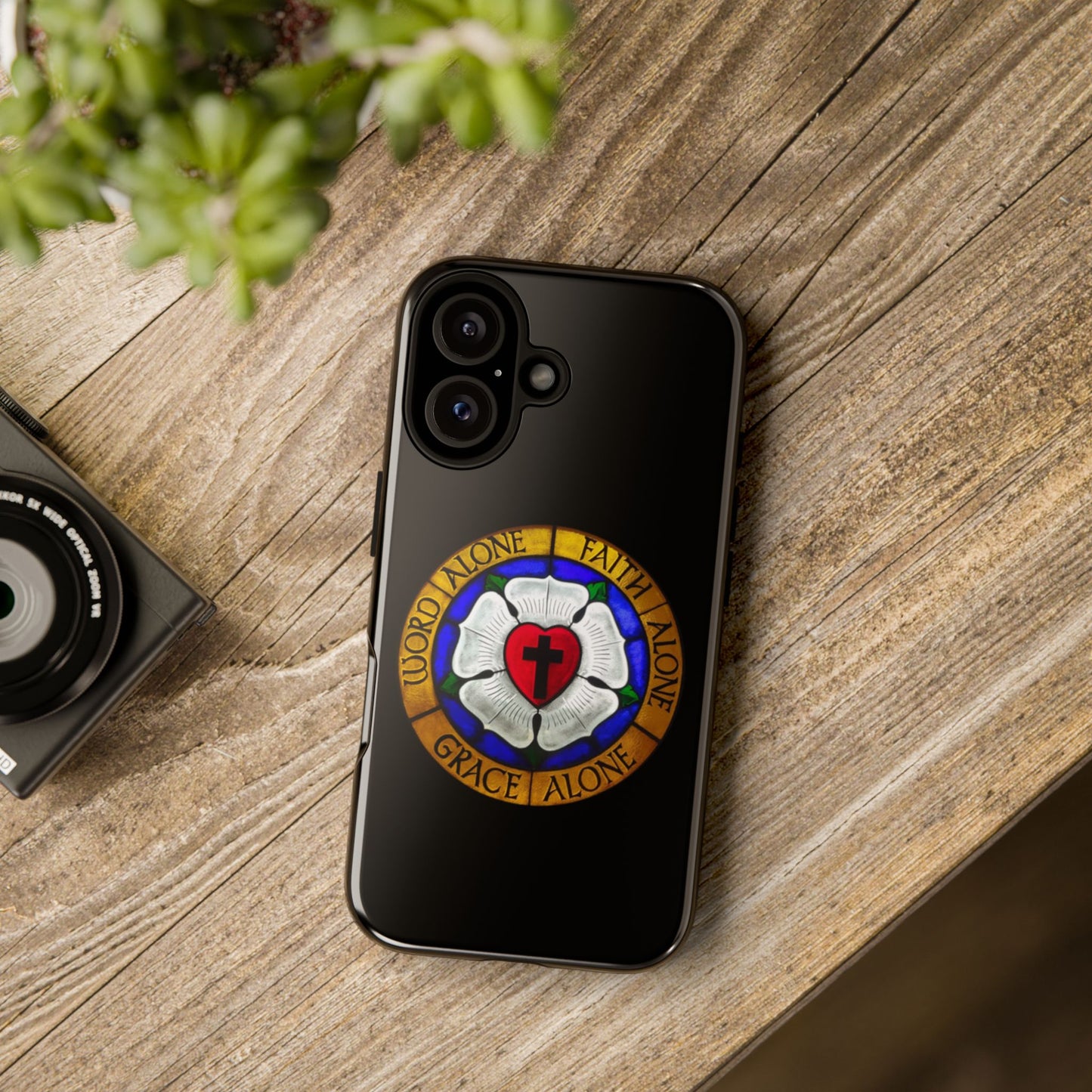 Luther Rose Black Tough Phone Case