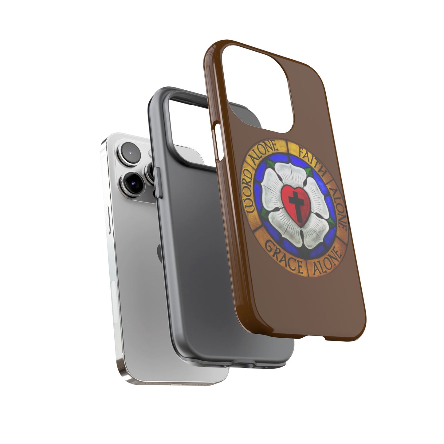 Brown Luther Rose Tough Phone Case
