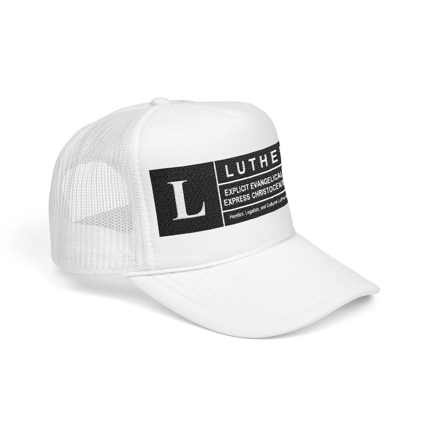 Lutheran description Embroidered Foam Trucker Hat
