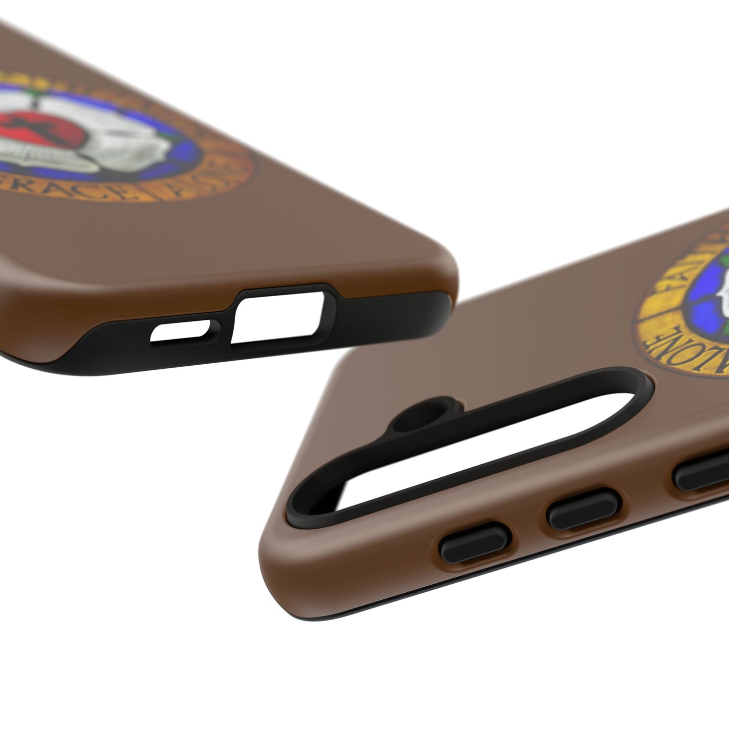 Brown Luther Rose Tough Phone Case