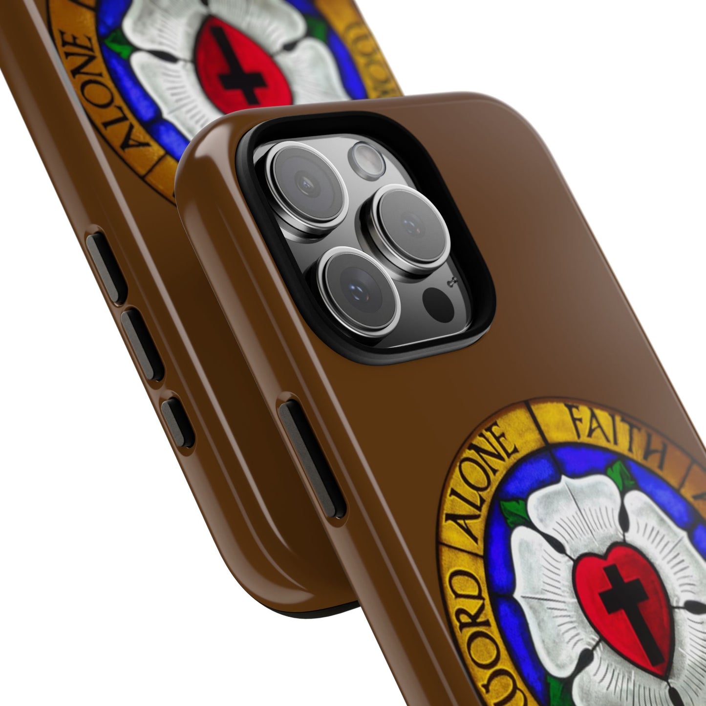 Brown Luther Rose Tough Phone Case
