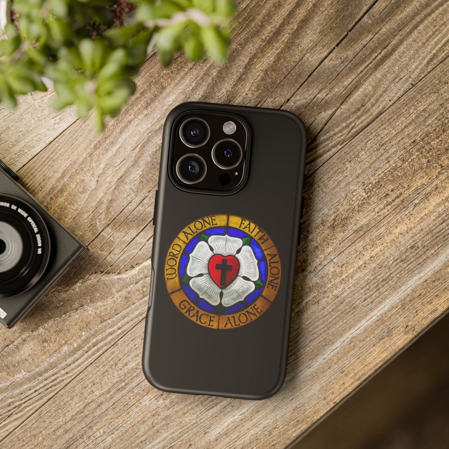 Luther Rose Black Tough Phone Case