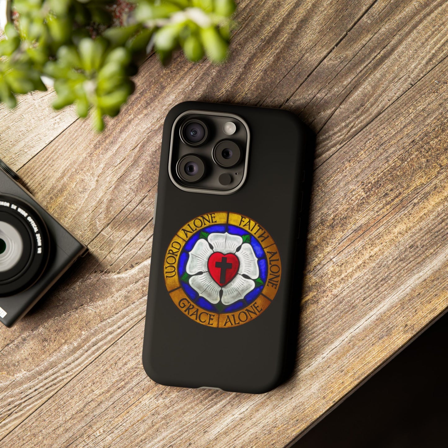 Luther Rose Black Tough Phone Case