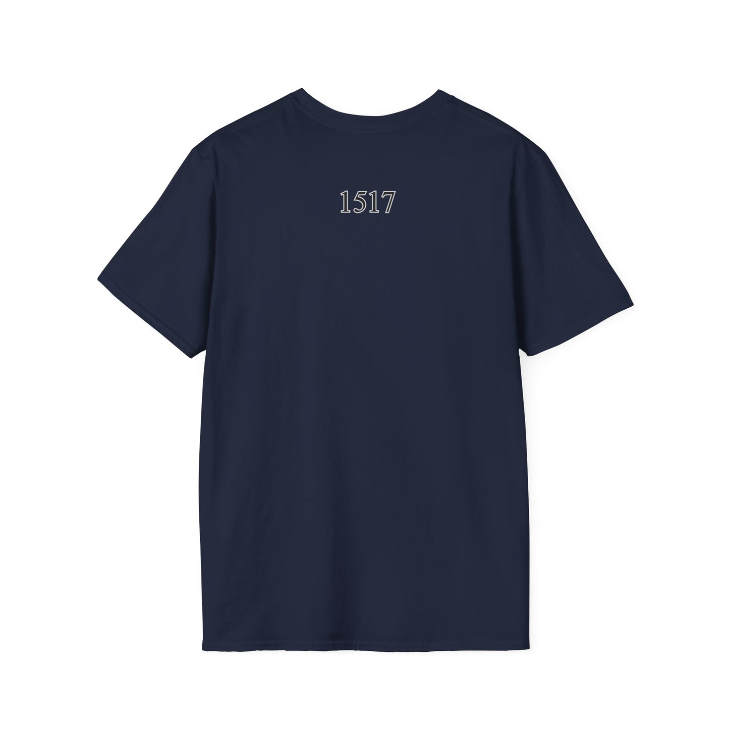 Luther rose  T-Shirt, Unisex Softstyle Tee, Grace Alone Shirt