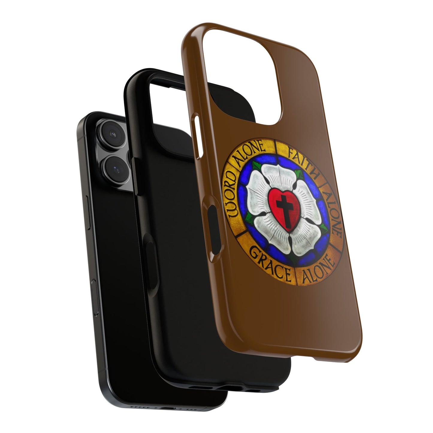 Brown Luther Rose Tough Phone Case
