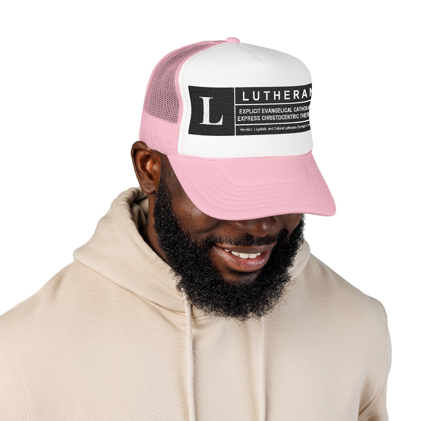 Lutheran description Embroidered Foam Trucker Hat