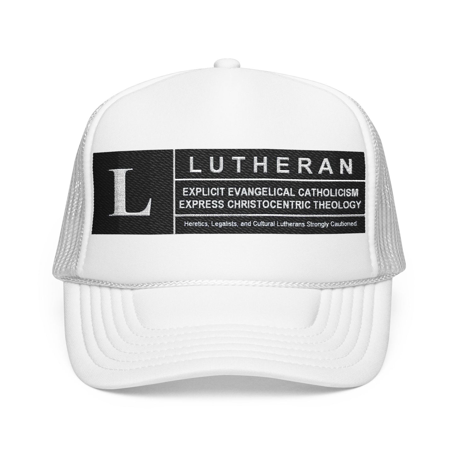 Lutheran description Embroidered Foam Trucker Hat