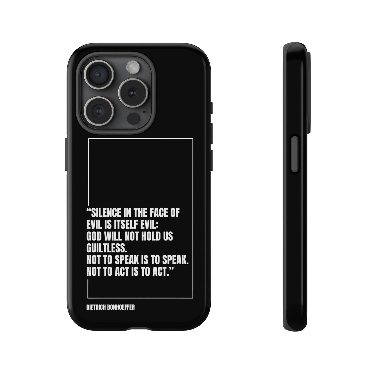 Dietrich Bonhoeffer quote tough phone case