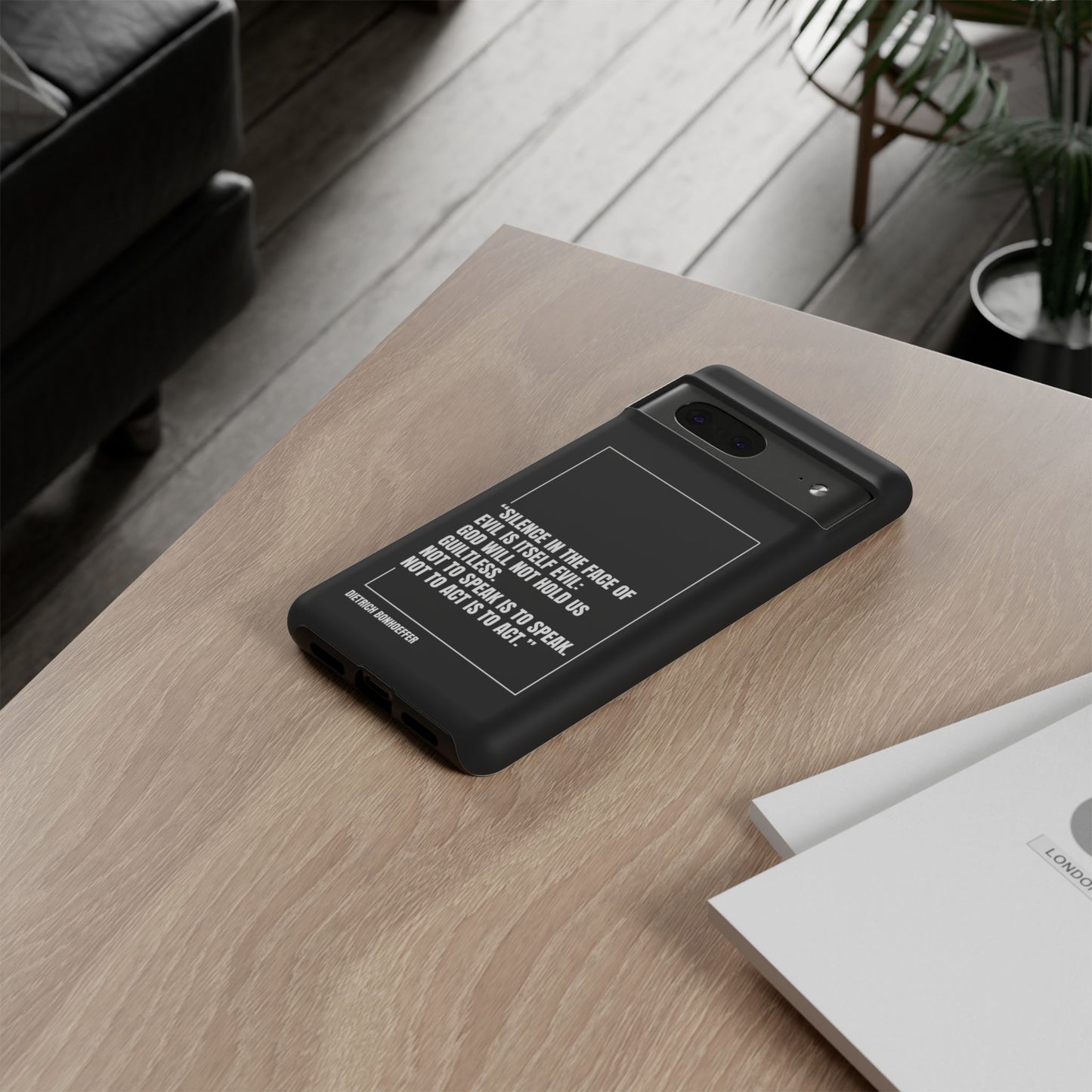 Dietrich Bonhoeffer quote tough phone case