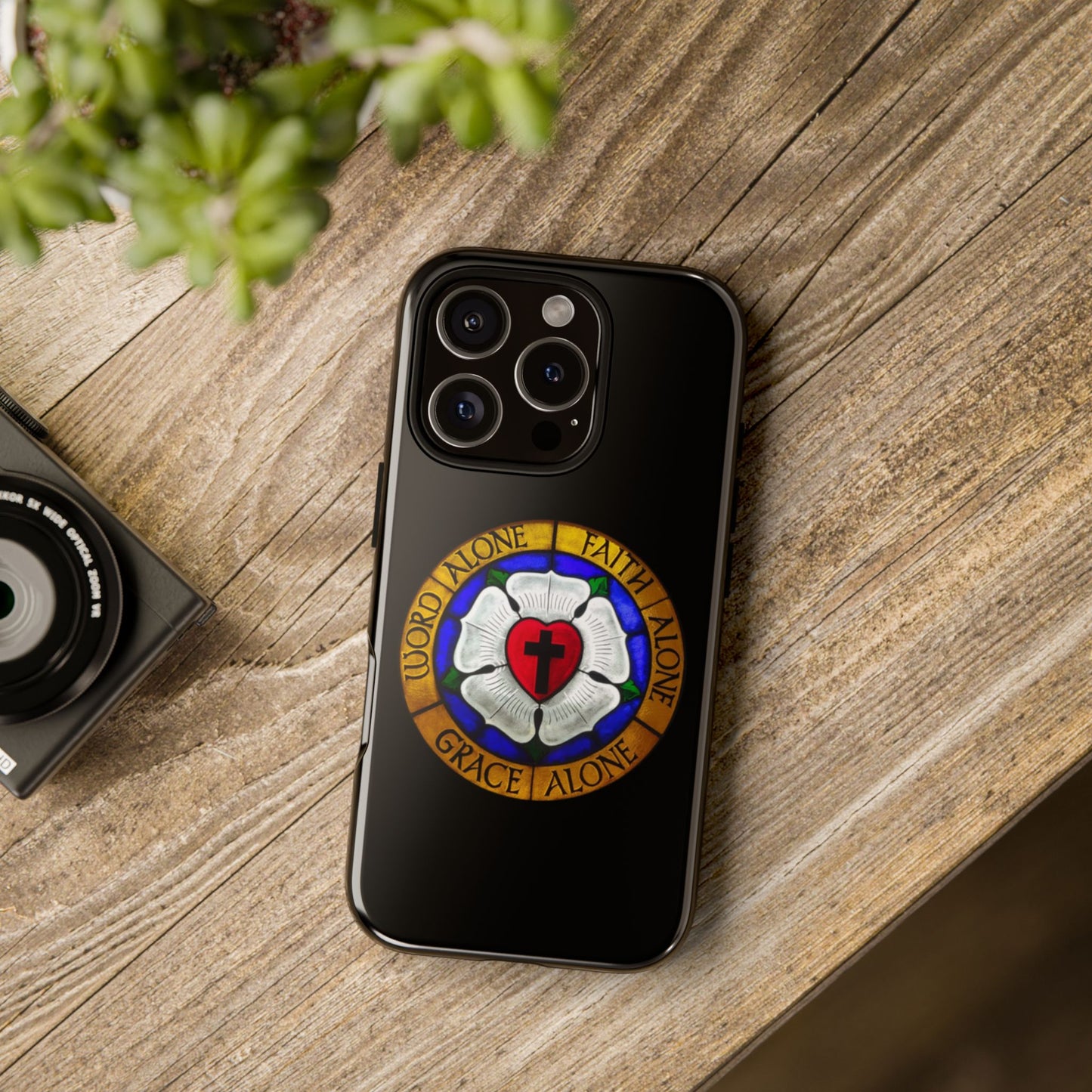 Luther Rose Black Tough Phone Case