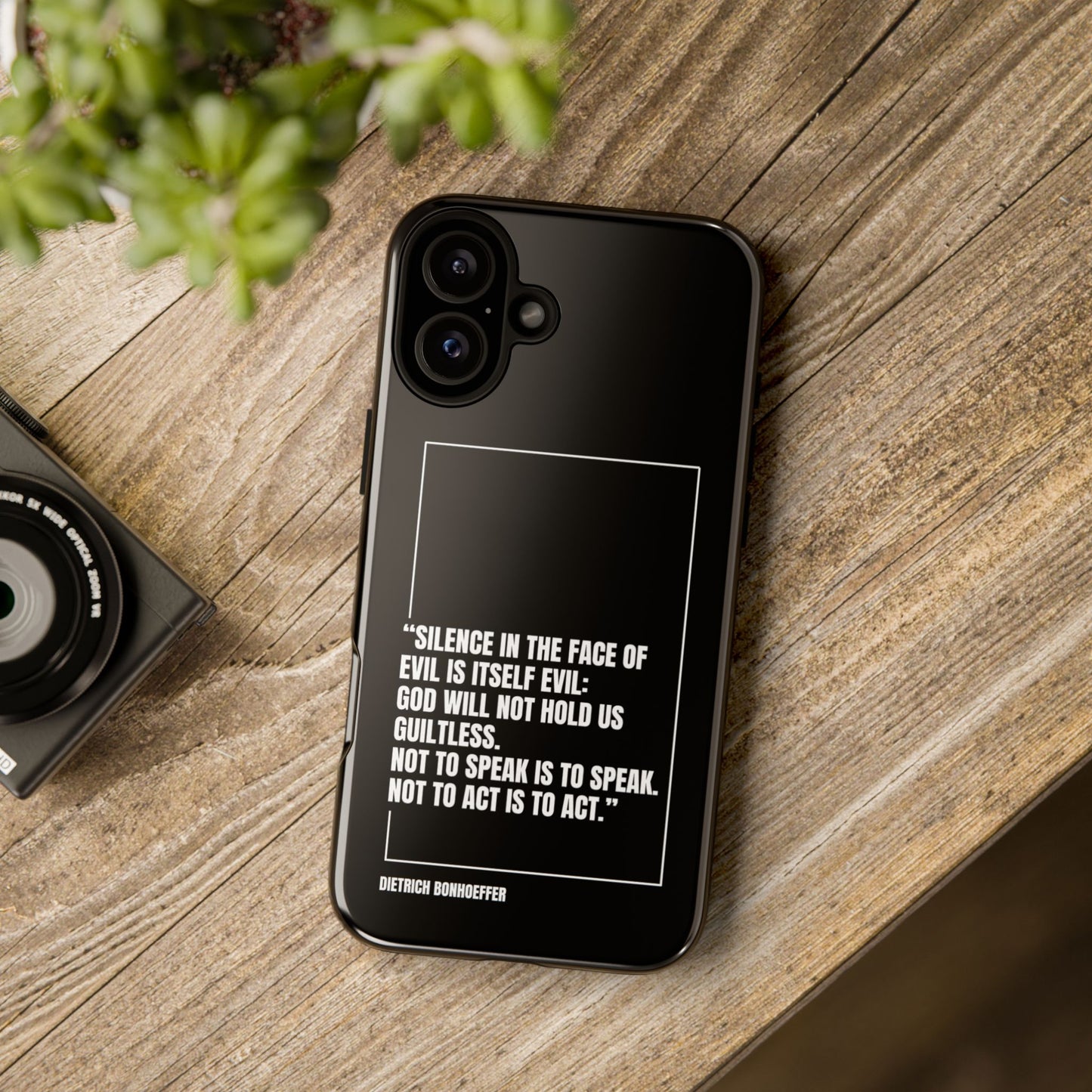Dietrich Bonhoeffer quote tough phone case