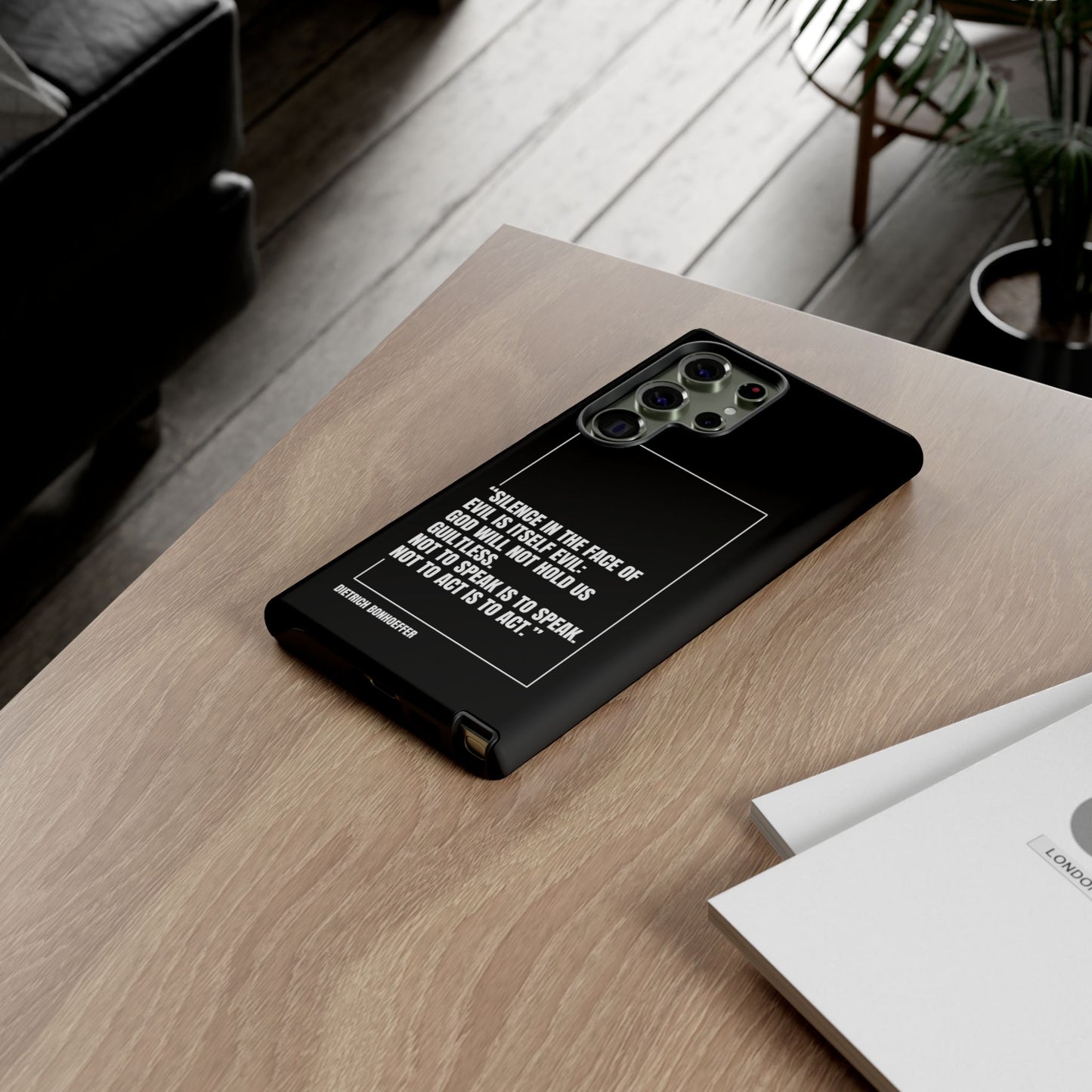 Dietrich Bonhoeffer quote tough phone case
