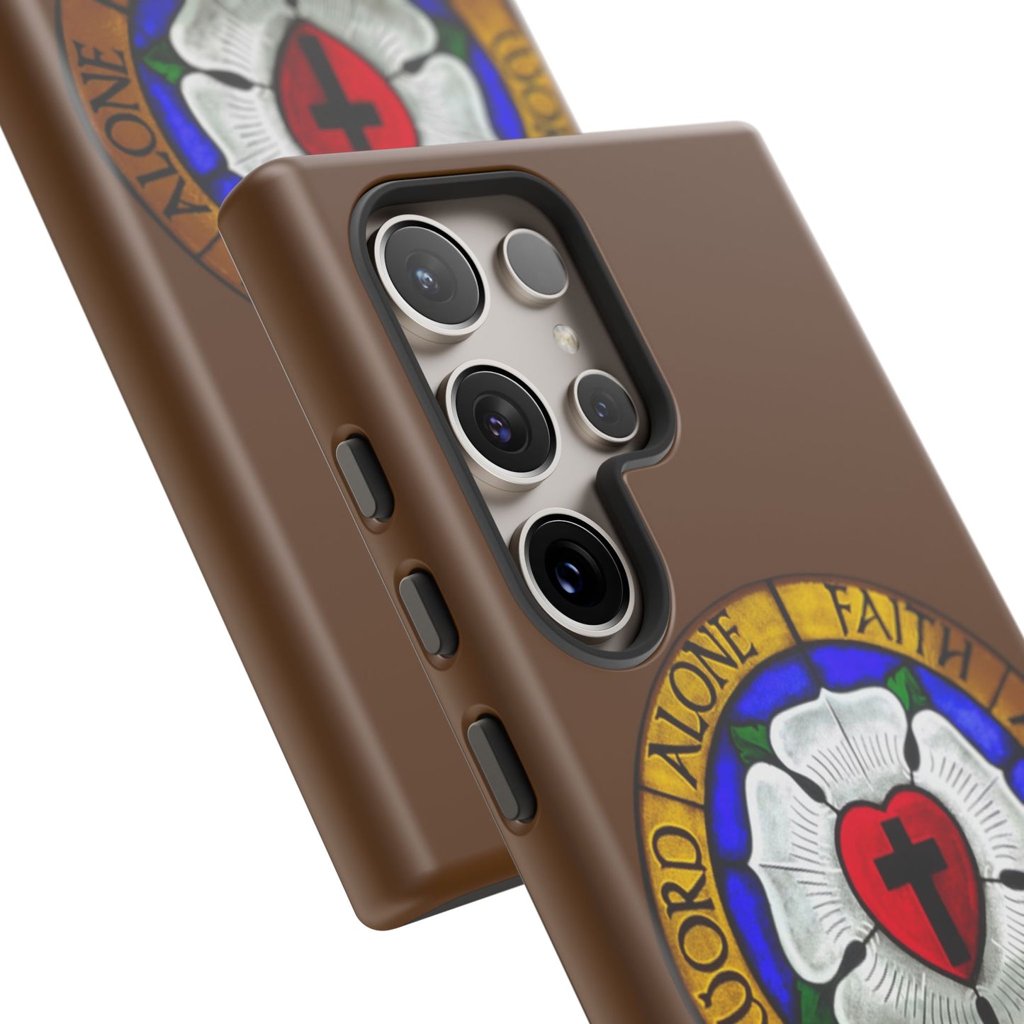 Brown Luther Rose Tough Phone Case