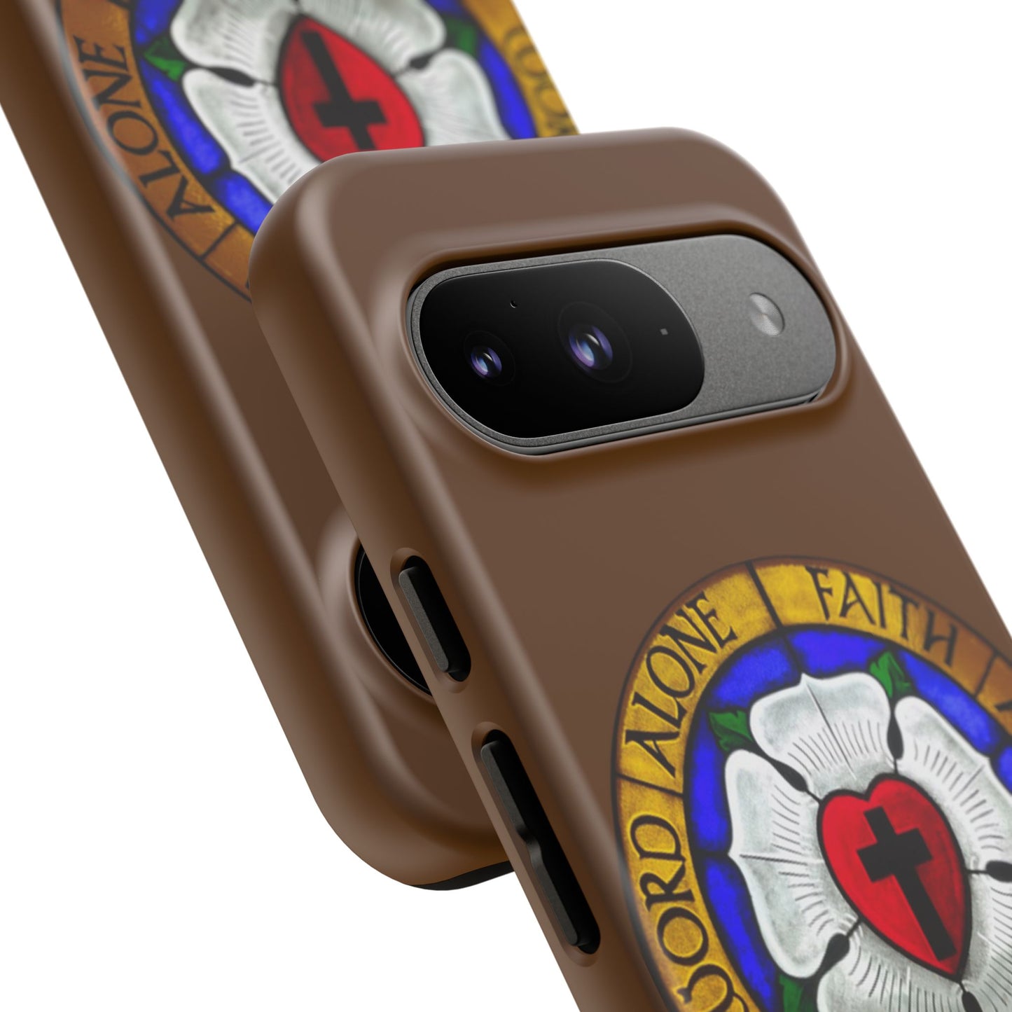 Brown Luther Rose Tough Phone Case