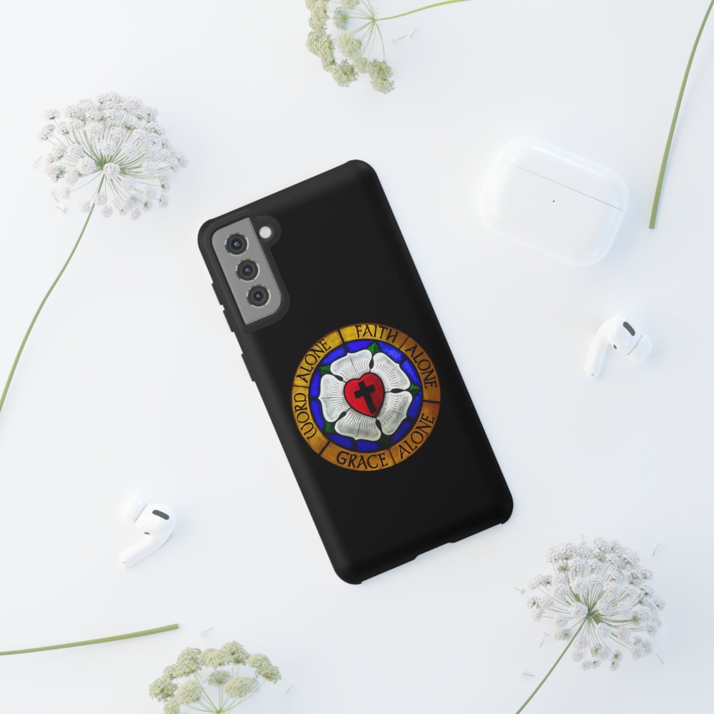 Luther Rose Black Tough Phone Case