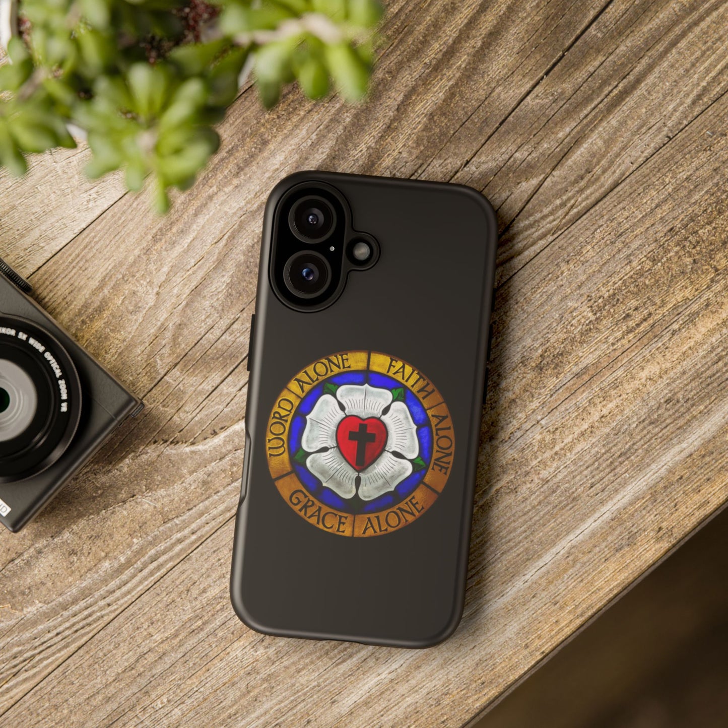 Luther Rose Black Tough Phone Case