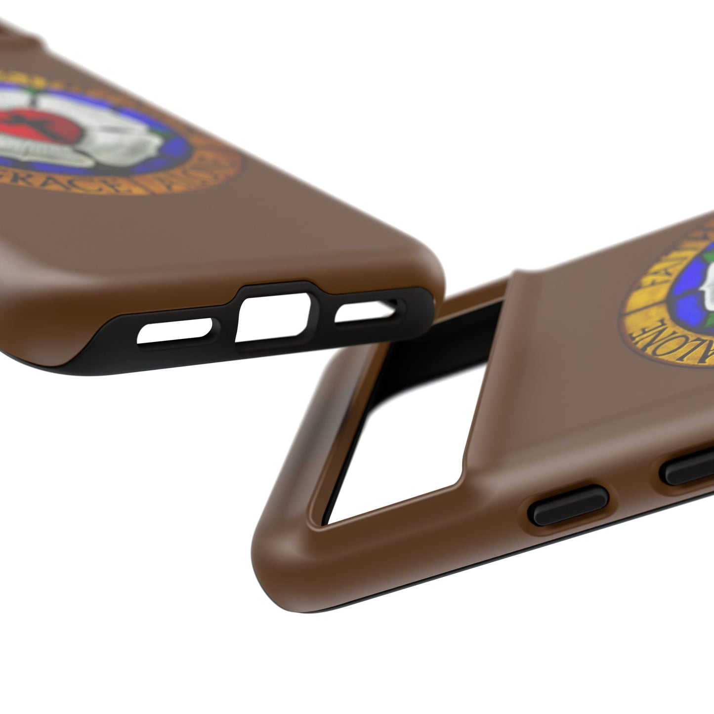 Brown Luther Rose Tough Phone Case