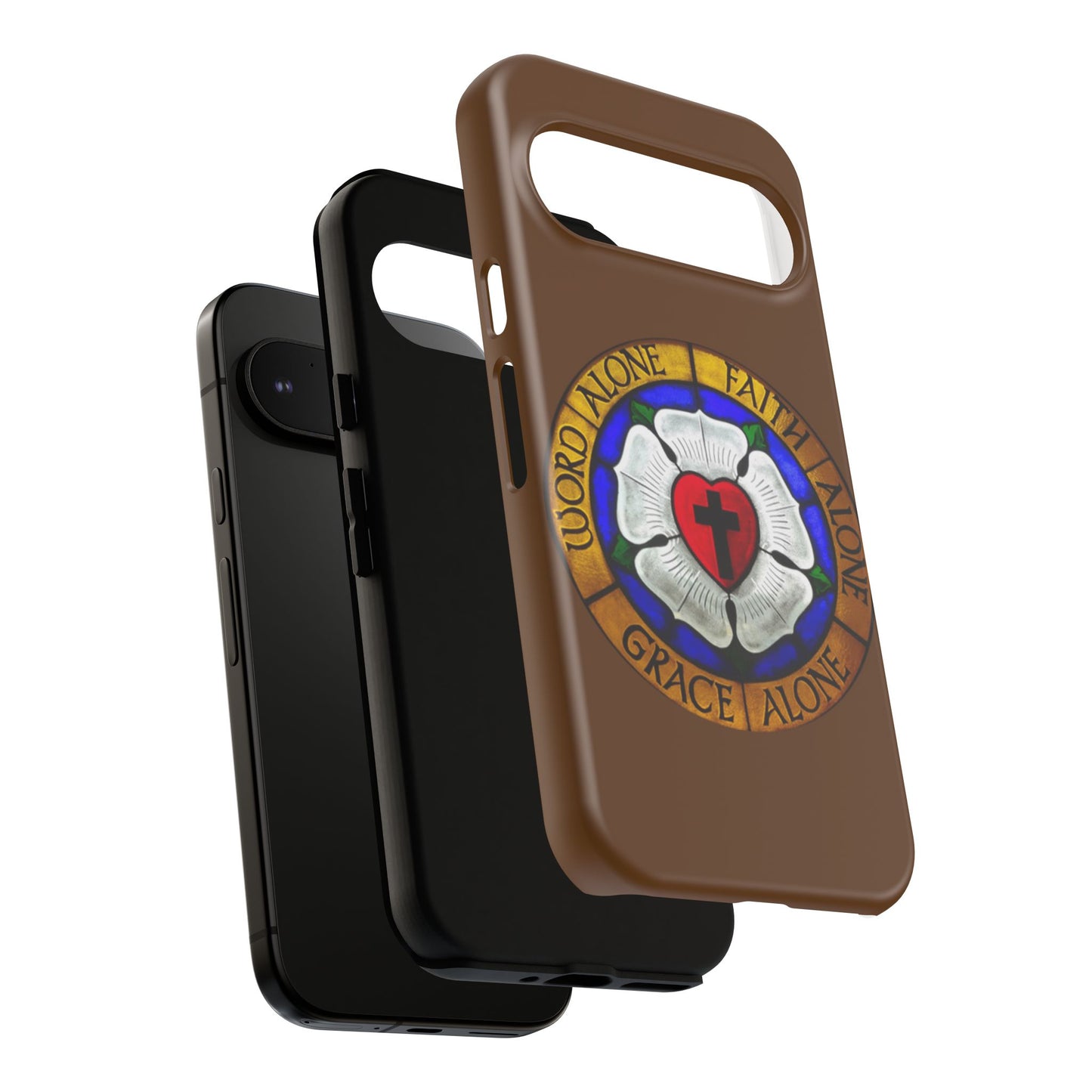 Brown Luther Rose Tough Phone Case