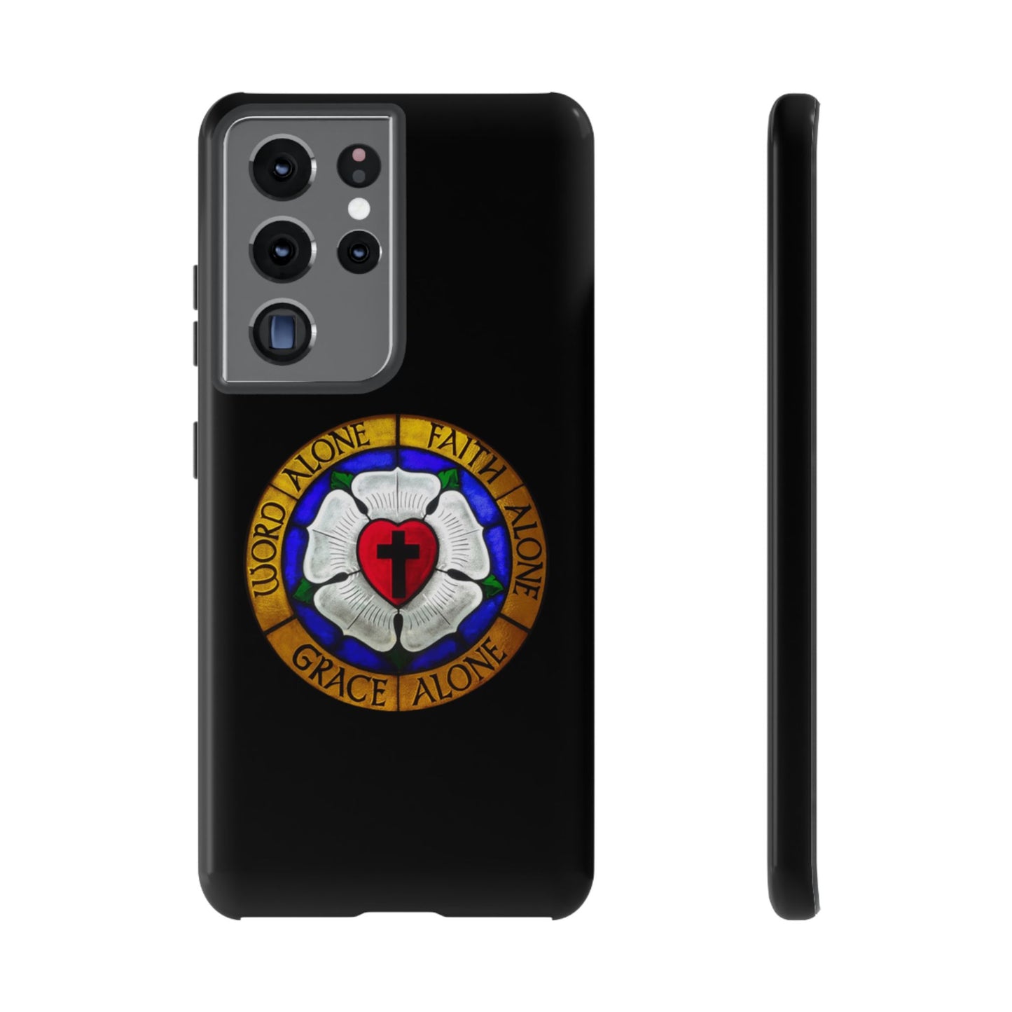 Luther Rose Black Tough Phone Case