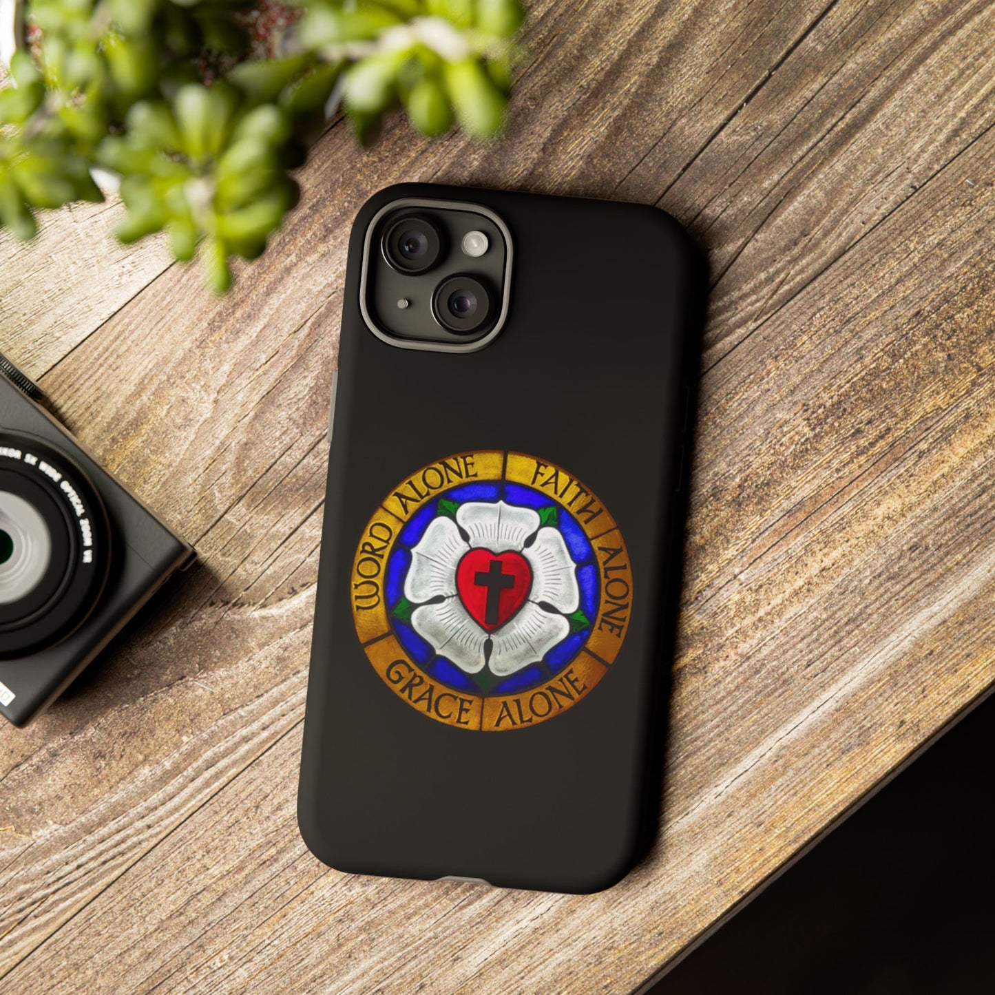 Luther Rose Black Tough Phone Case