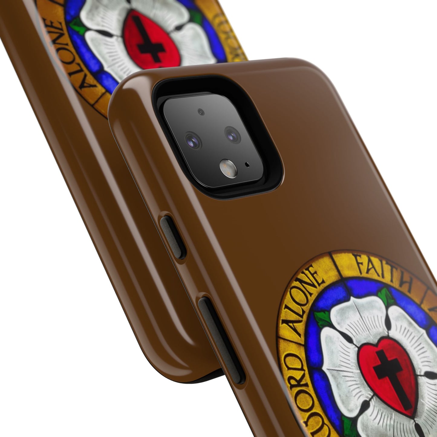 Brown Luther Rose Tough Phone Case