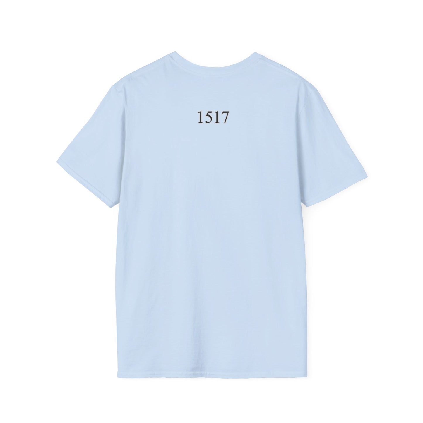 Luther rose  T-Shirt, Unisex Softstyle Tee, Grace Alone Shirt