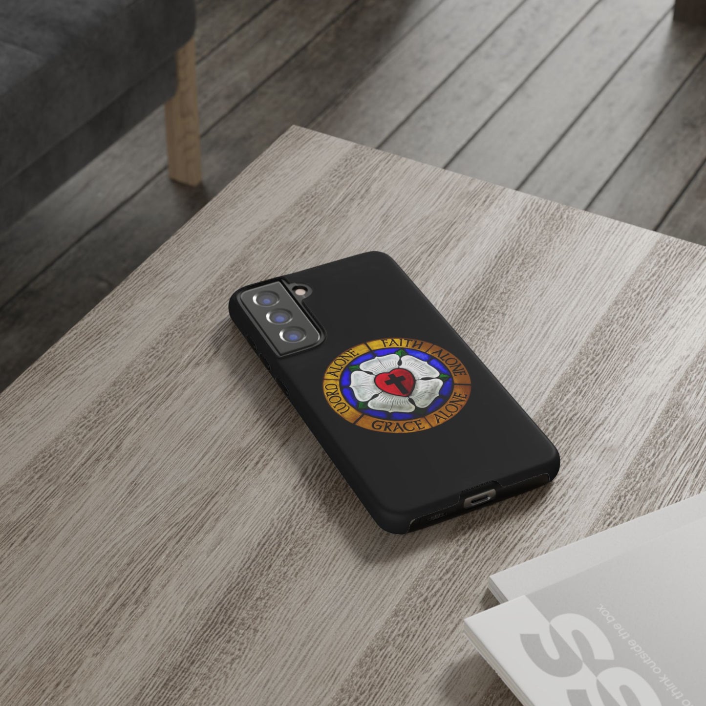 Luther Rose Black Tough Phone Case