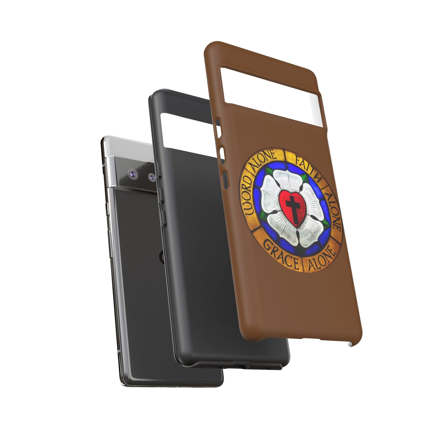 Brown Luther Rose Tough Phone Case