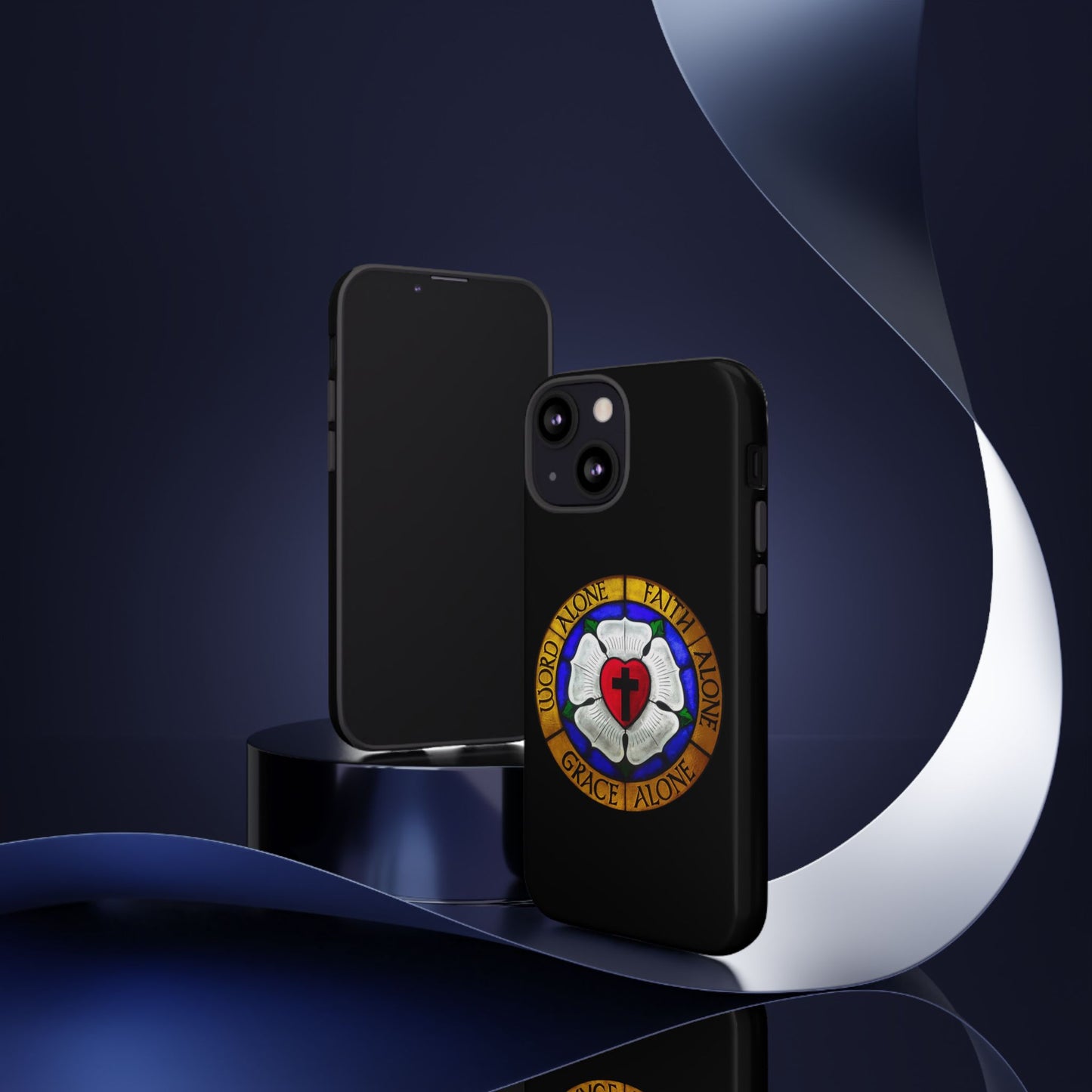 Luther Rose Black Tough Phone Case
