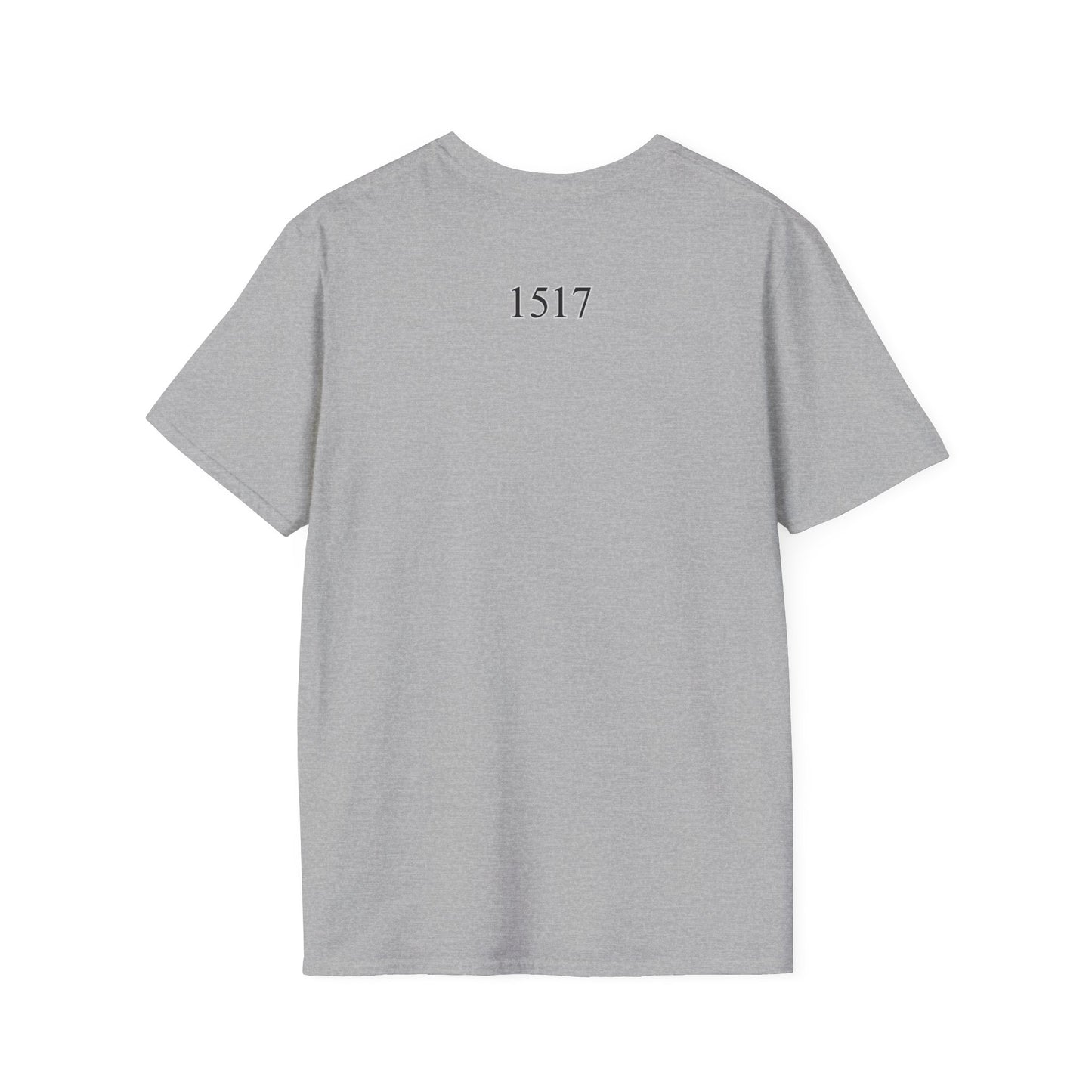 Luther rose  T-Shirt, Unisex Softstyle Tee, Grace Alone Shirt
