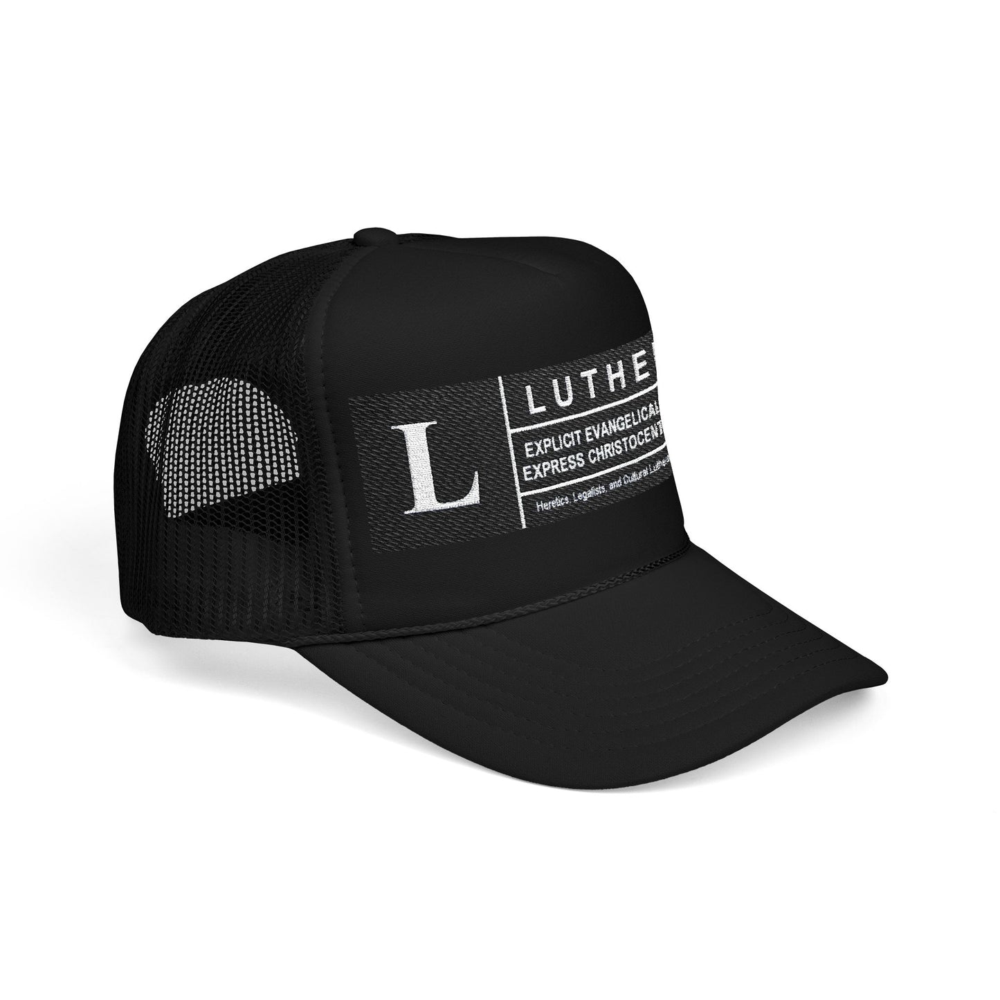 Lutheran description Embroidered Foam Trucker Hat