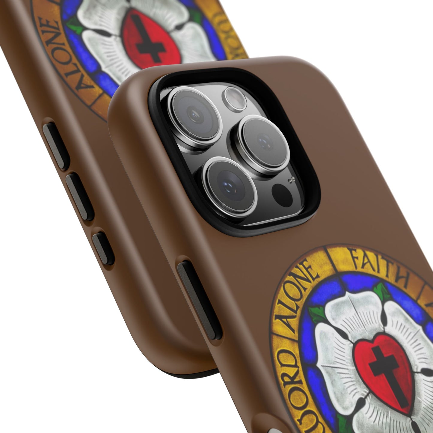 Brown Luther Rose Tough Phone Case
