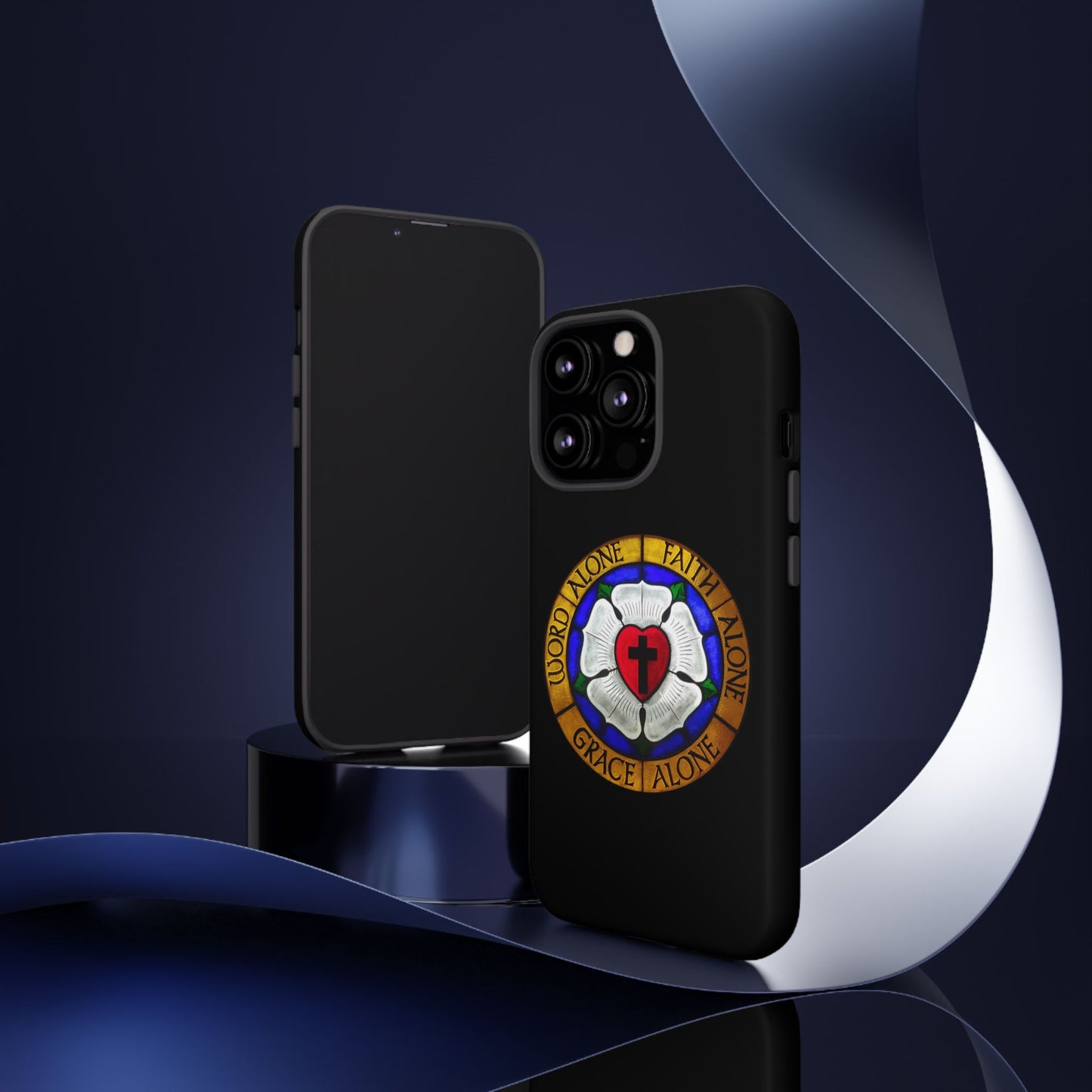 Luther Rose Black Tough Phone Case