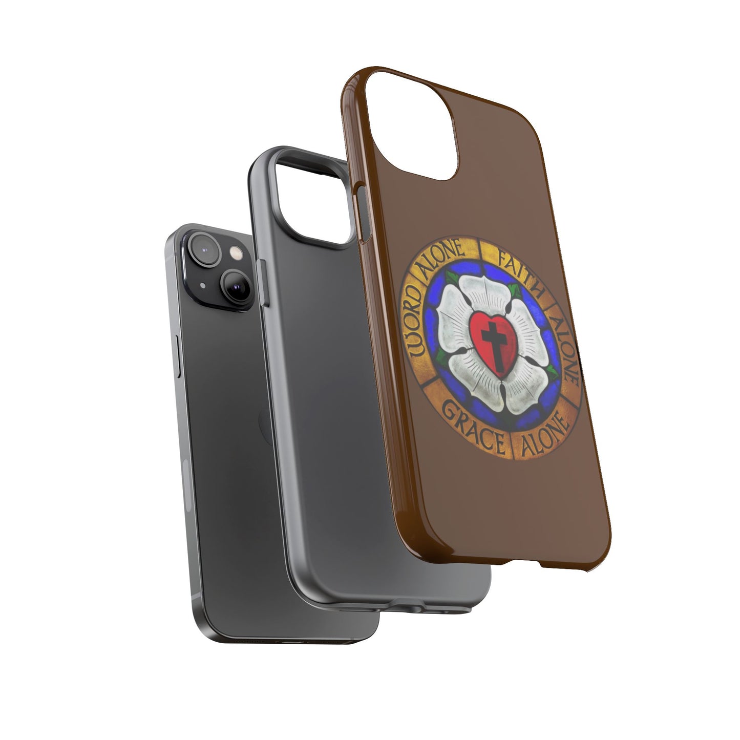 Brown Luther Rose Tough Phone Case