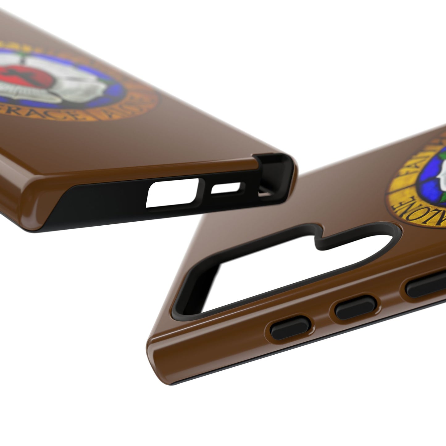 Brown Luther Rose Tough Phone Case