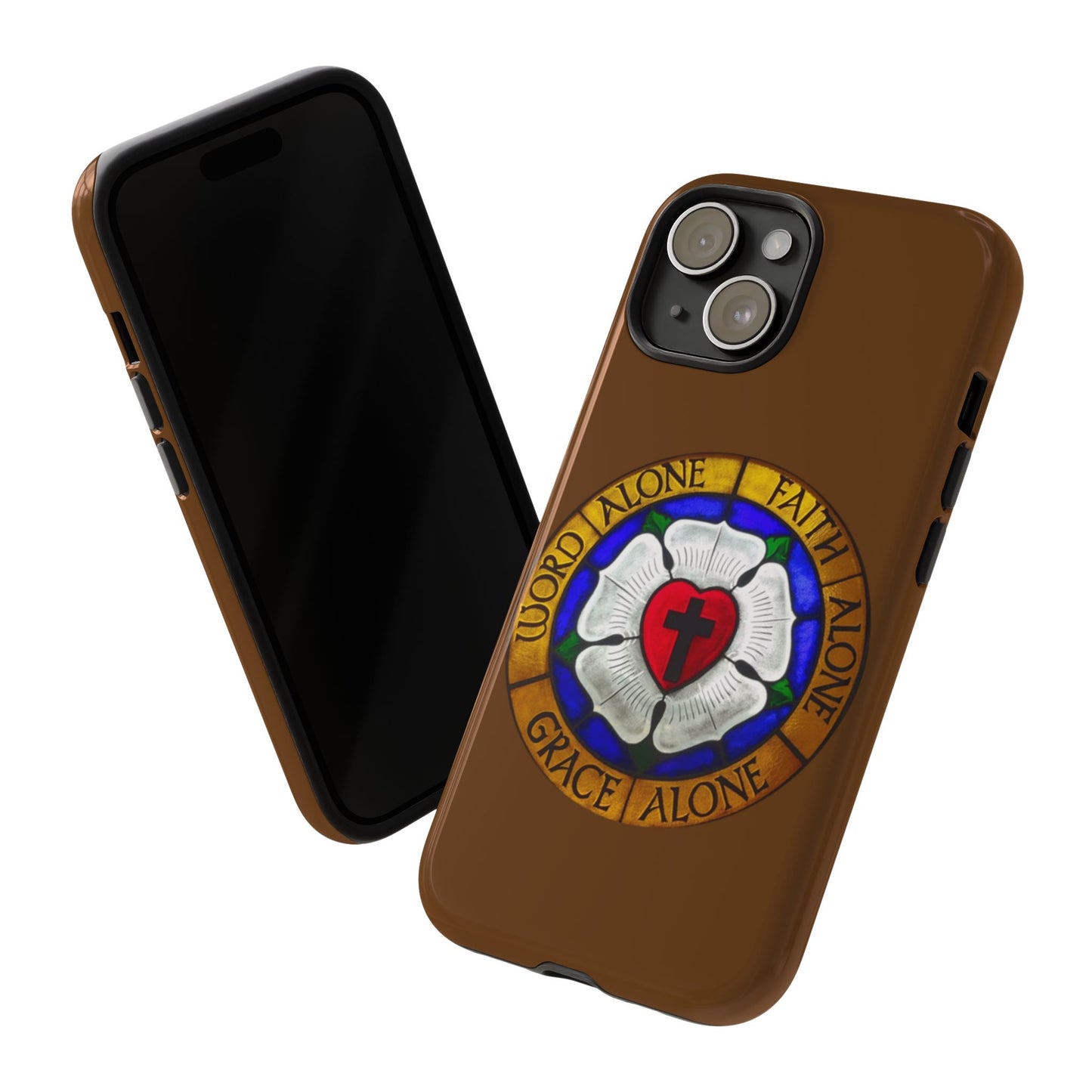 Brown Luther Rose Tough Phone Case
