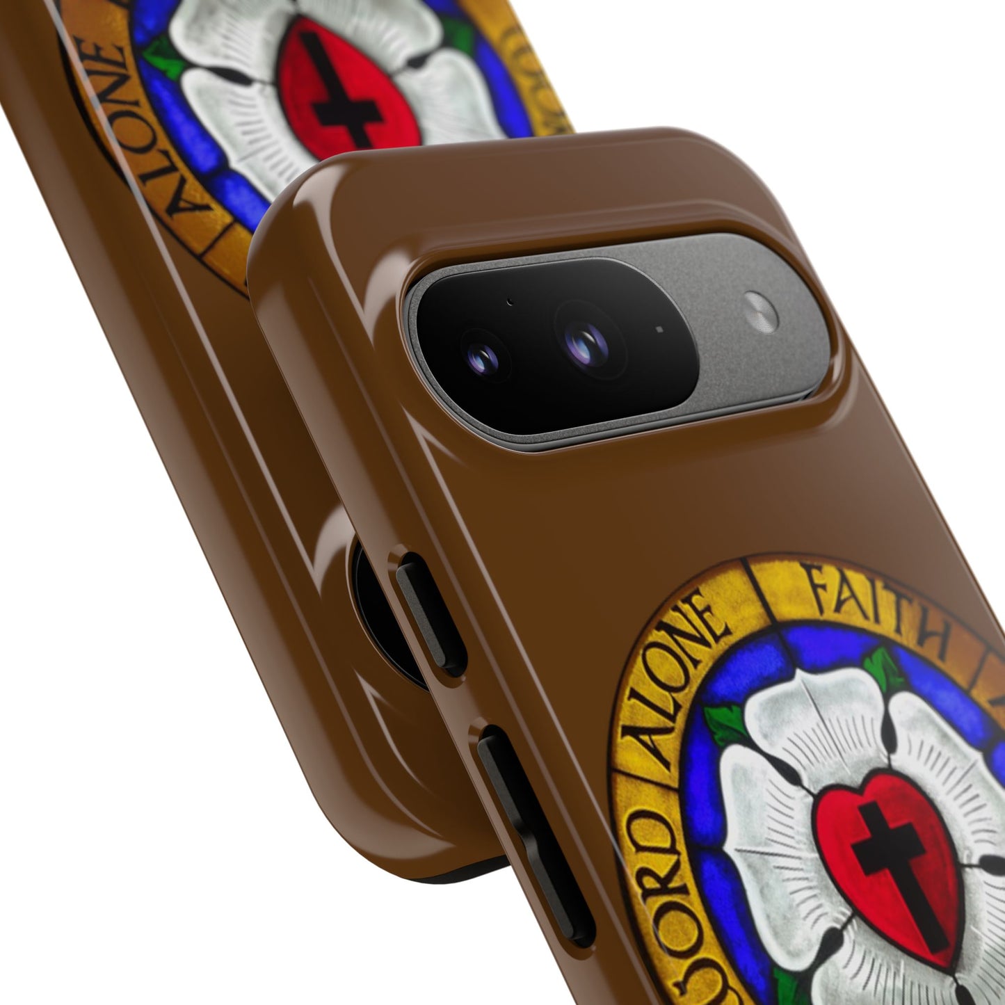 Brown Luther Rose Tough Phone Case