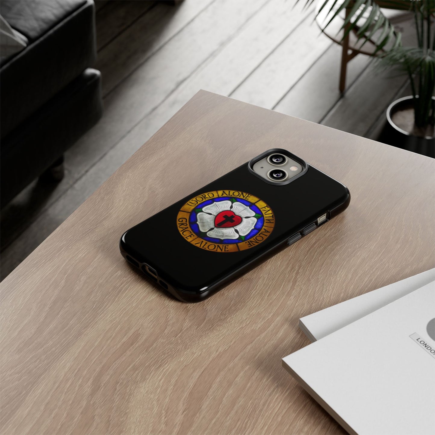 Luther Rose Black Tough Phone Case