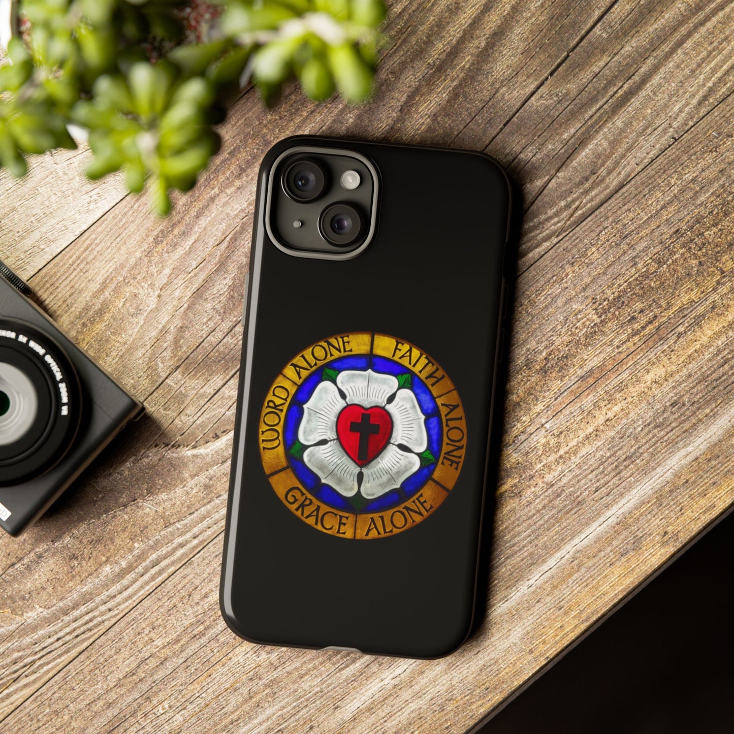 Luther Rose Black Tough Phone Case