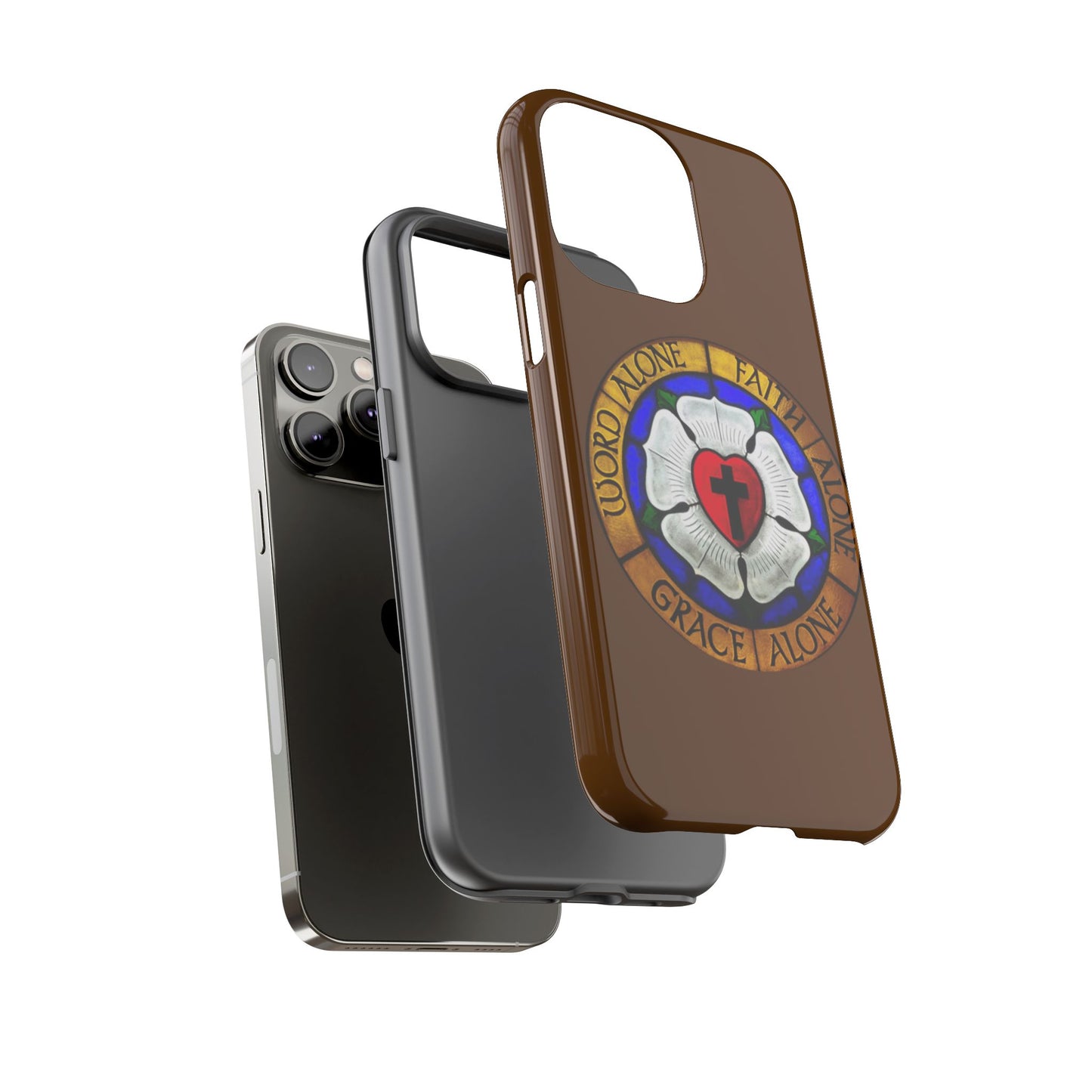 Brown Luther Rose Tough Phone Case