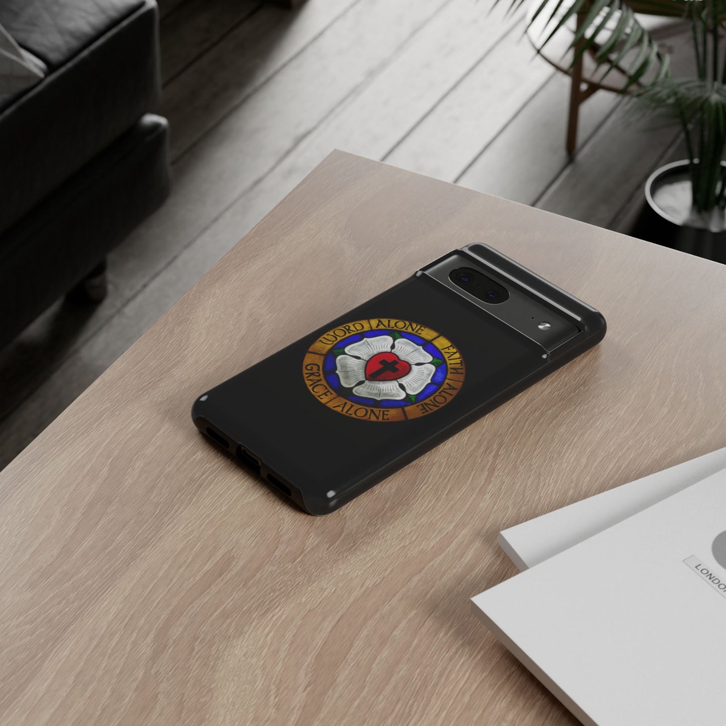 Luther Rose Black Tough Phone Case