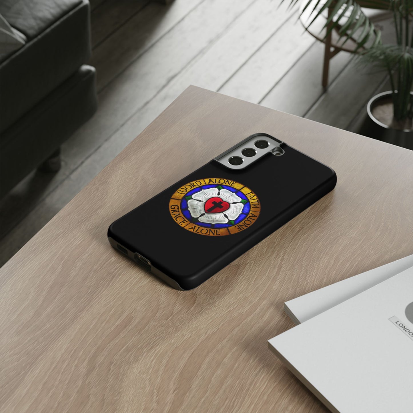 Luther Rose Black Tough Phone Case