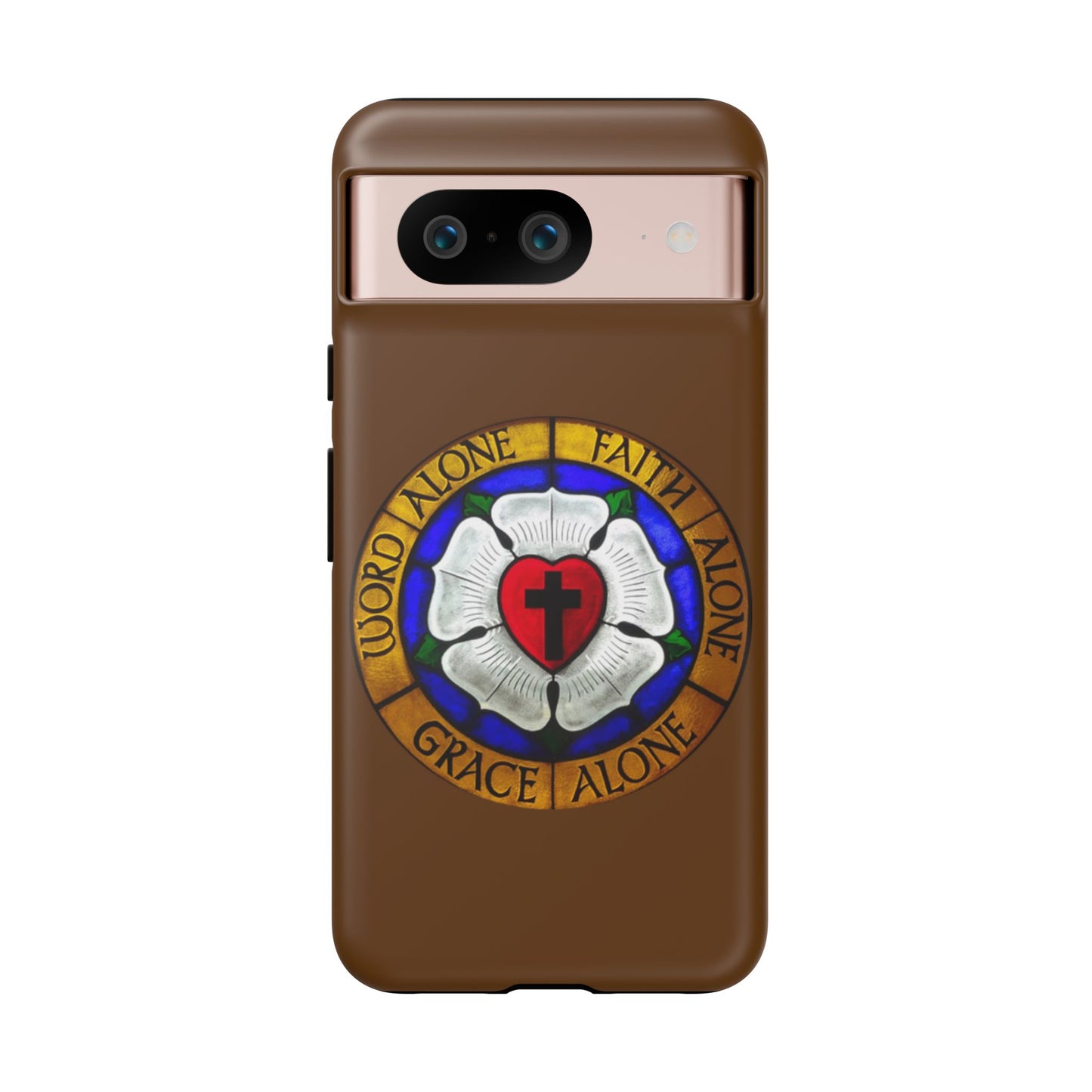 Brown Luther Rose Tough Phone Case