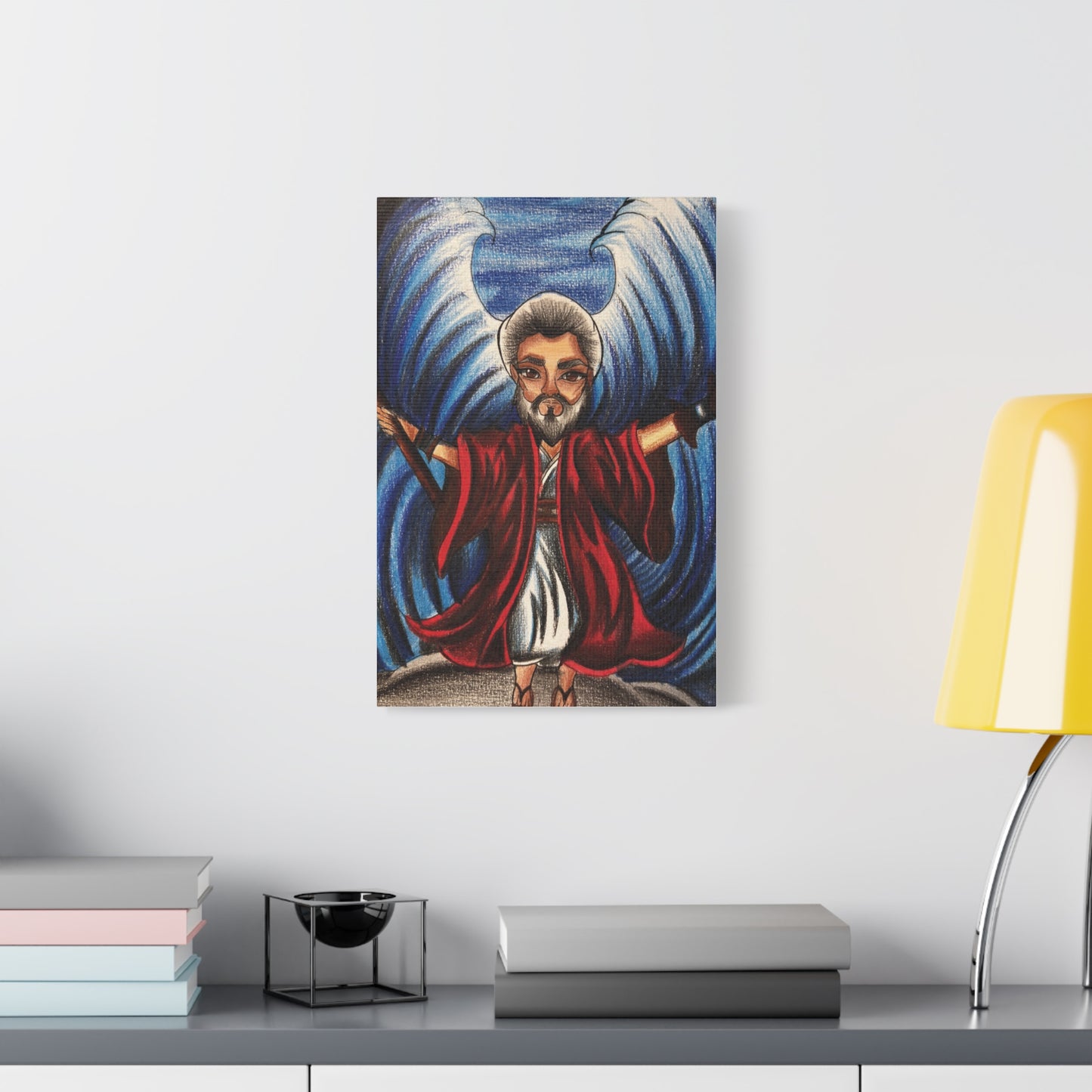 Parting of the Red Sea, Moses, Wall Art Canva by Artist Mara Anna Smite