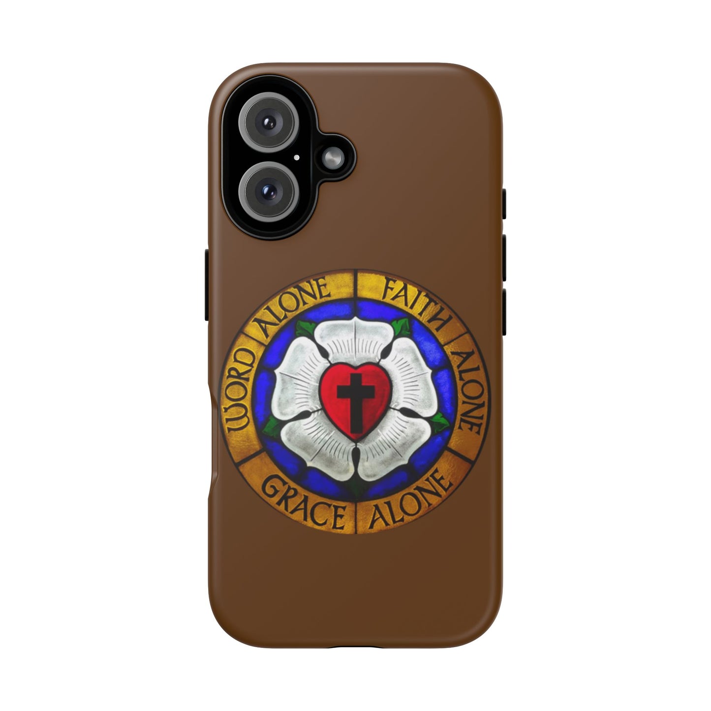 Brown Luther Rose Tough Phone Case