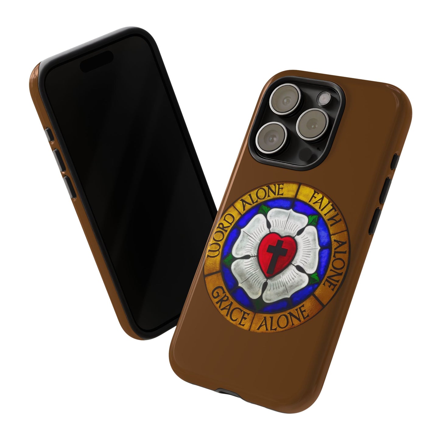 Brown Luther Rose Tough Phone Case