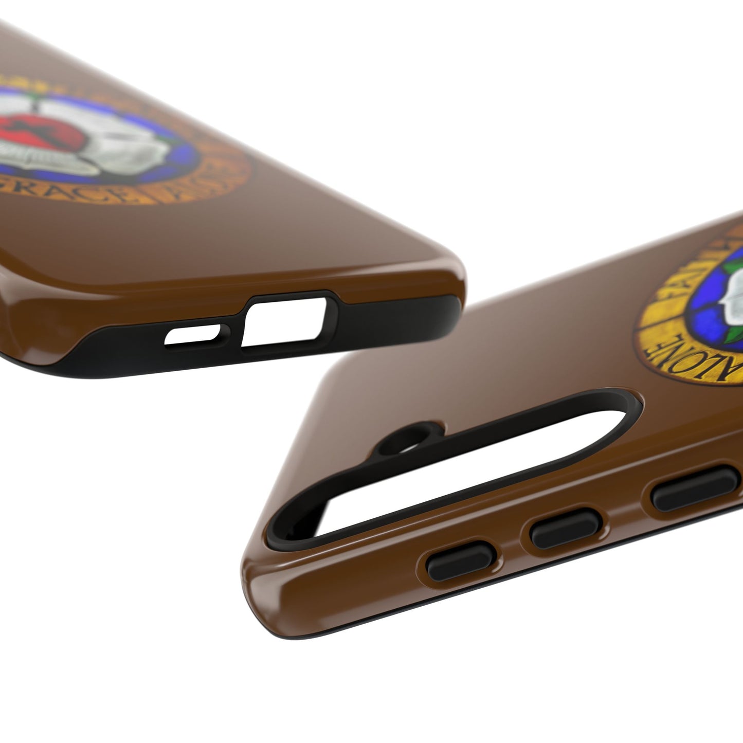 Brown Luther Rose Tough Phone Case