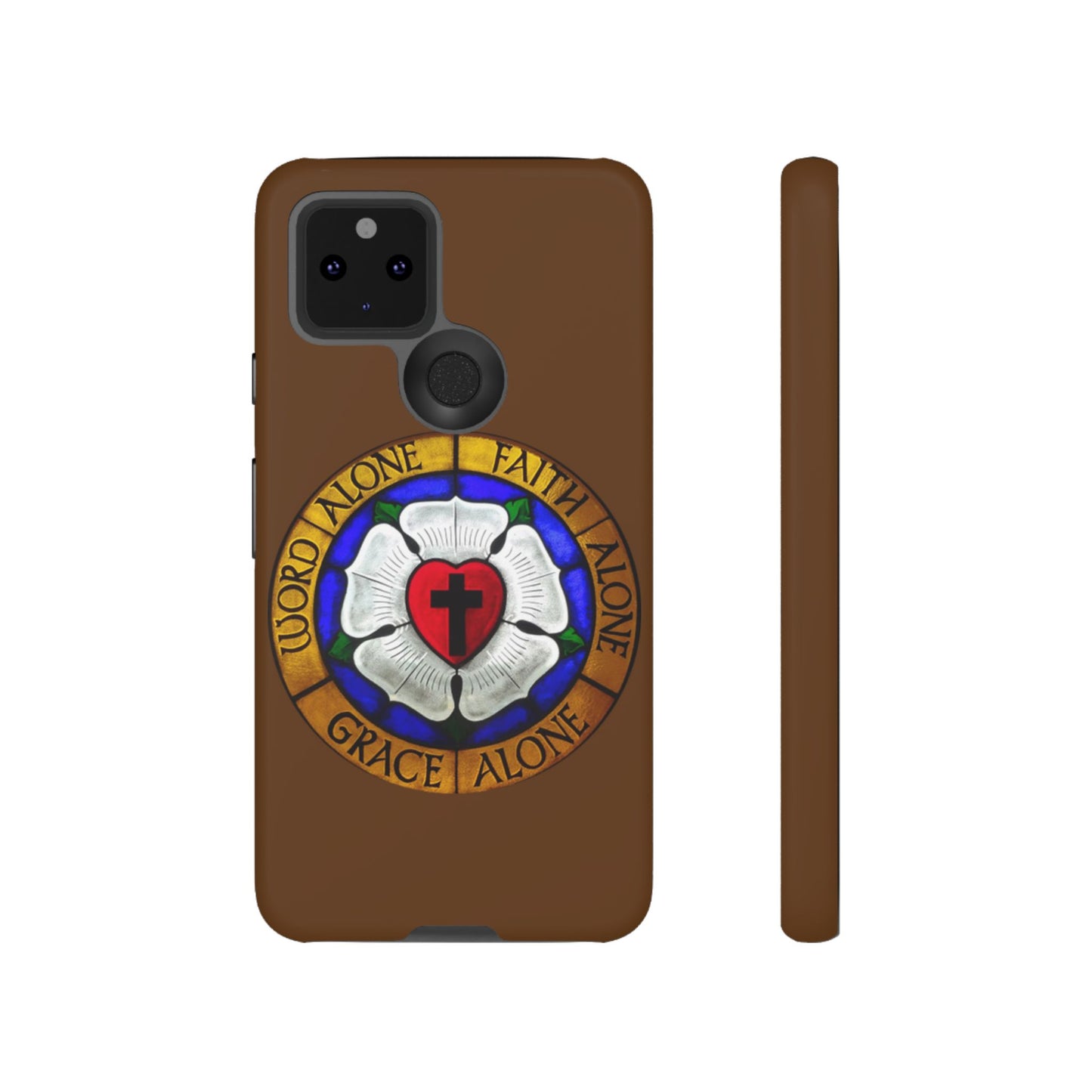 Brown Luther Rose Tough Phone Case